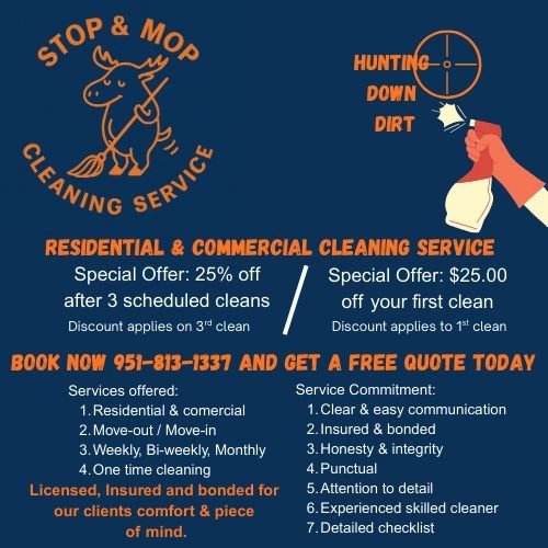Stop & Mop Cleaning Service Facebook ad