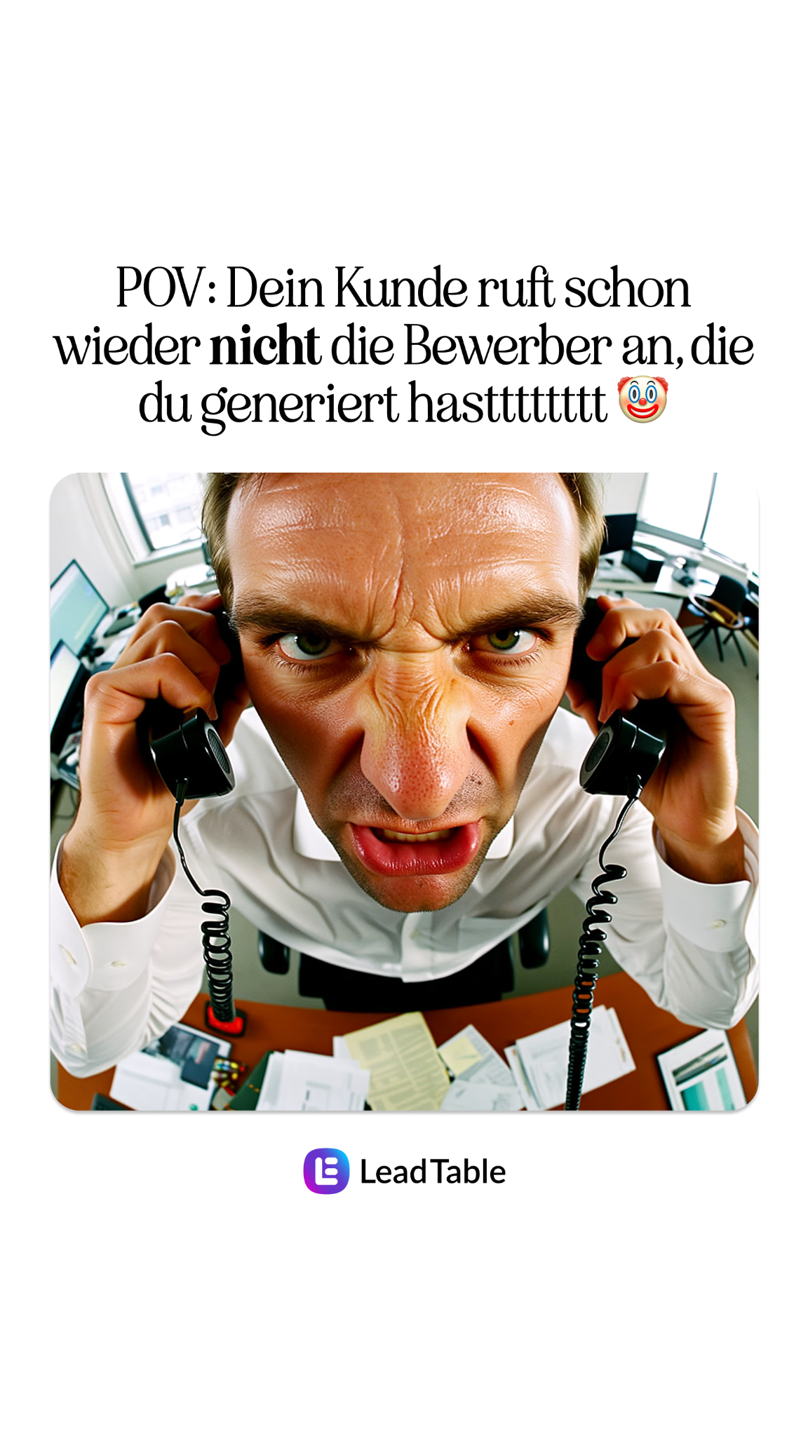 LeadTable - Agentursoftware Facebook ad