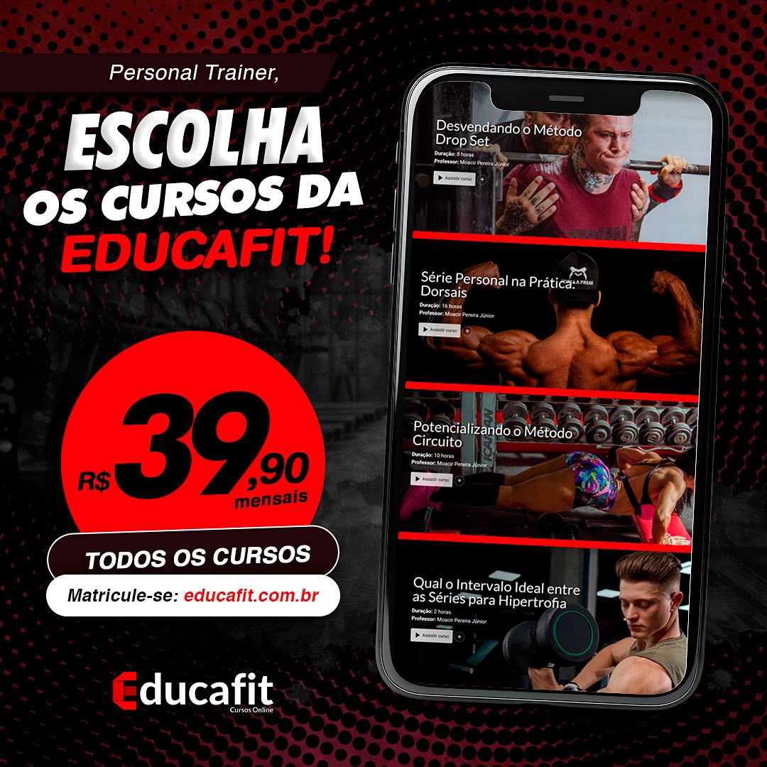 Educafit Facebook ad: Hey você, já conhece a Educafit?