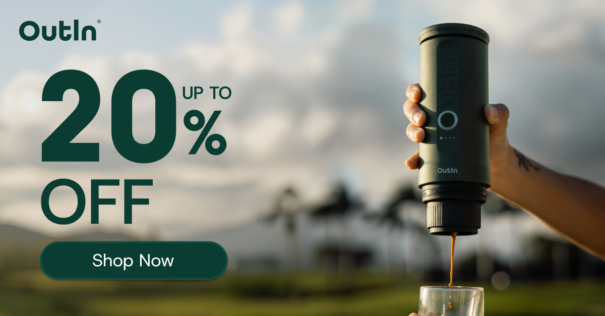 Outin Portable Electric Espresso Machine Facebook ad