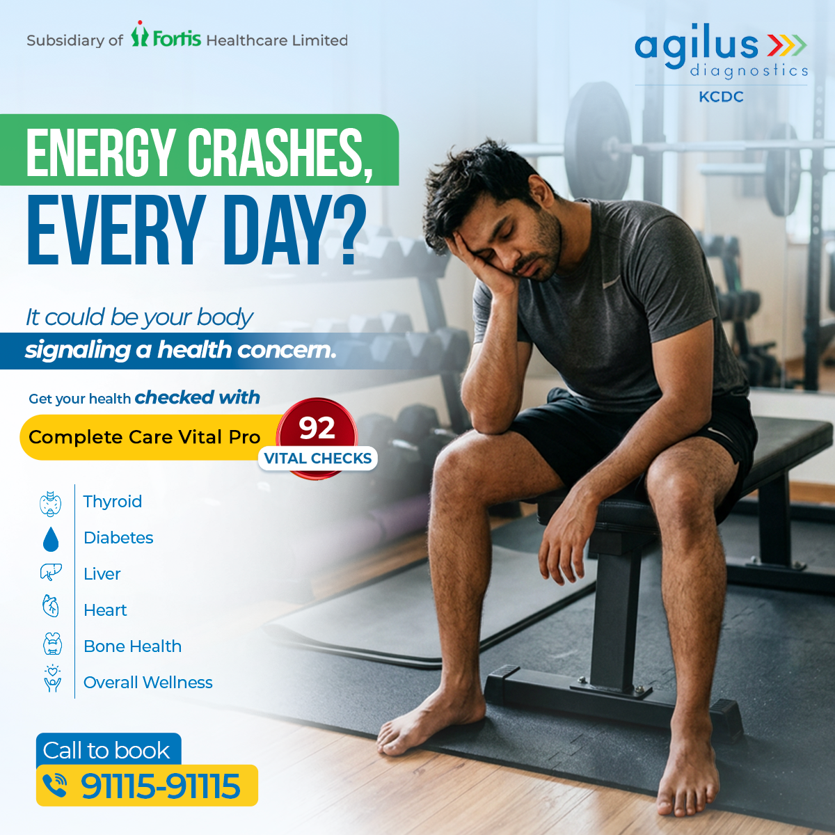 Agilus Diagnostics Facebook ad: Book Complete Care Vital Pro