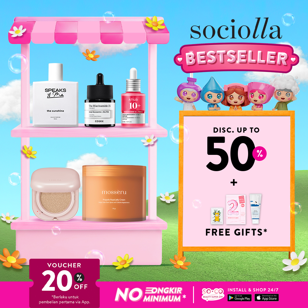 Sociolla Facebook ad: Gak perlu trial and error lagi, mending langsung pilih…