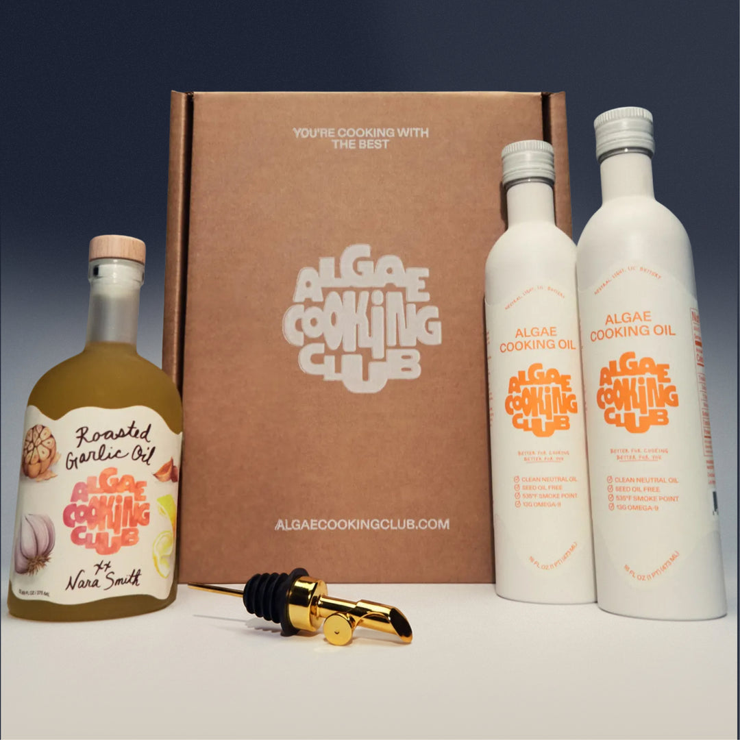 Algae Cooking Club Facebook ad: That perfect golden crunch starts with the right…