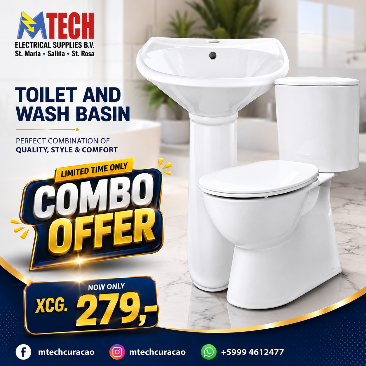 Mtech Electrical Supplies Curaçao Facebook ad