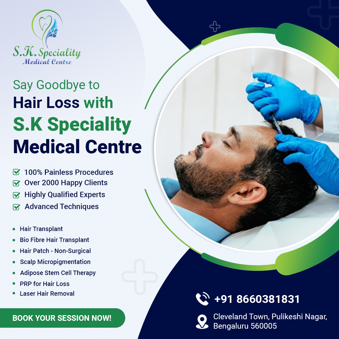 Sksmedicalcentre Facebook ad: Stop Hair Loss & Regain Confidence.We offer a…