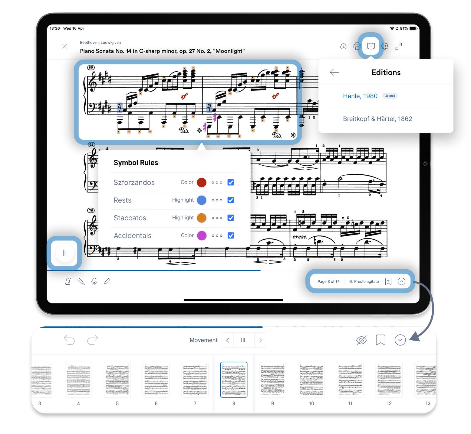 Enote Facebook ad: Enote - Sheet Music App