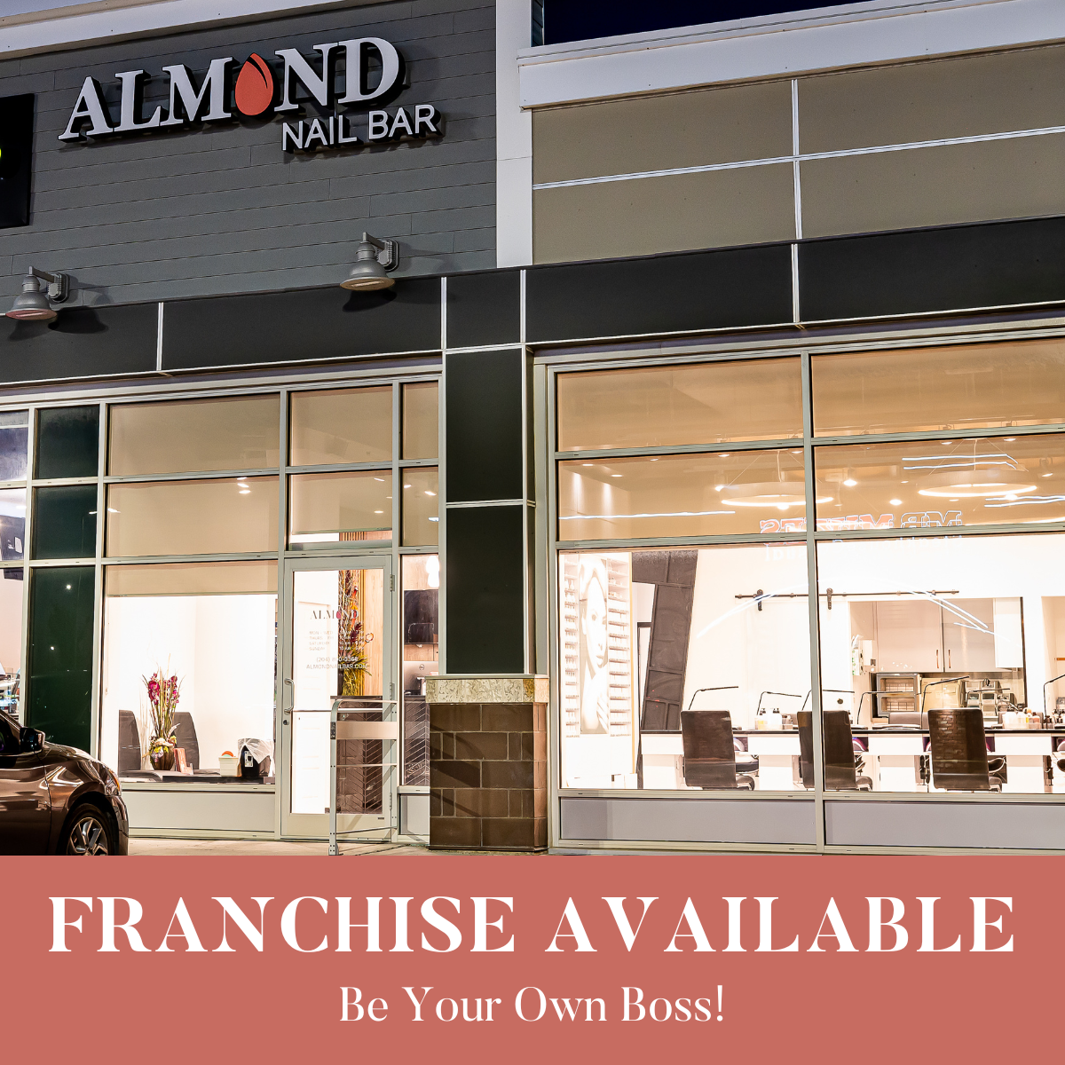 Almond Nail Bar Facebook ad: Own an Almond Nail Bar Franchise
