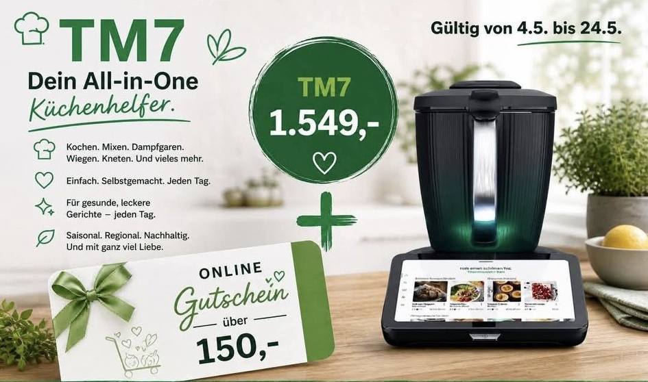 Carina's Direktvertrieb mit Thermomix Facebook ad: TM 7 AKTION