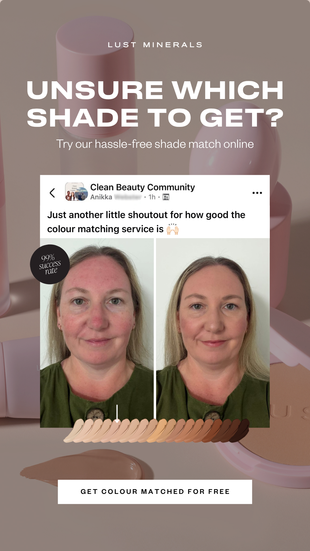 Lust Minerals Facebook ad