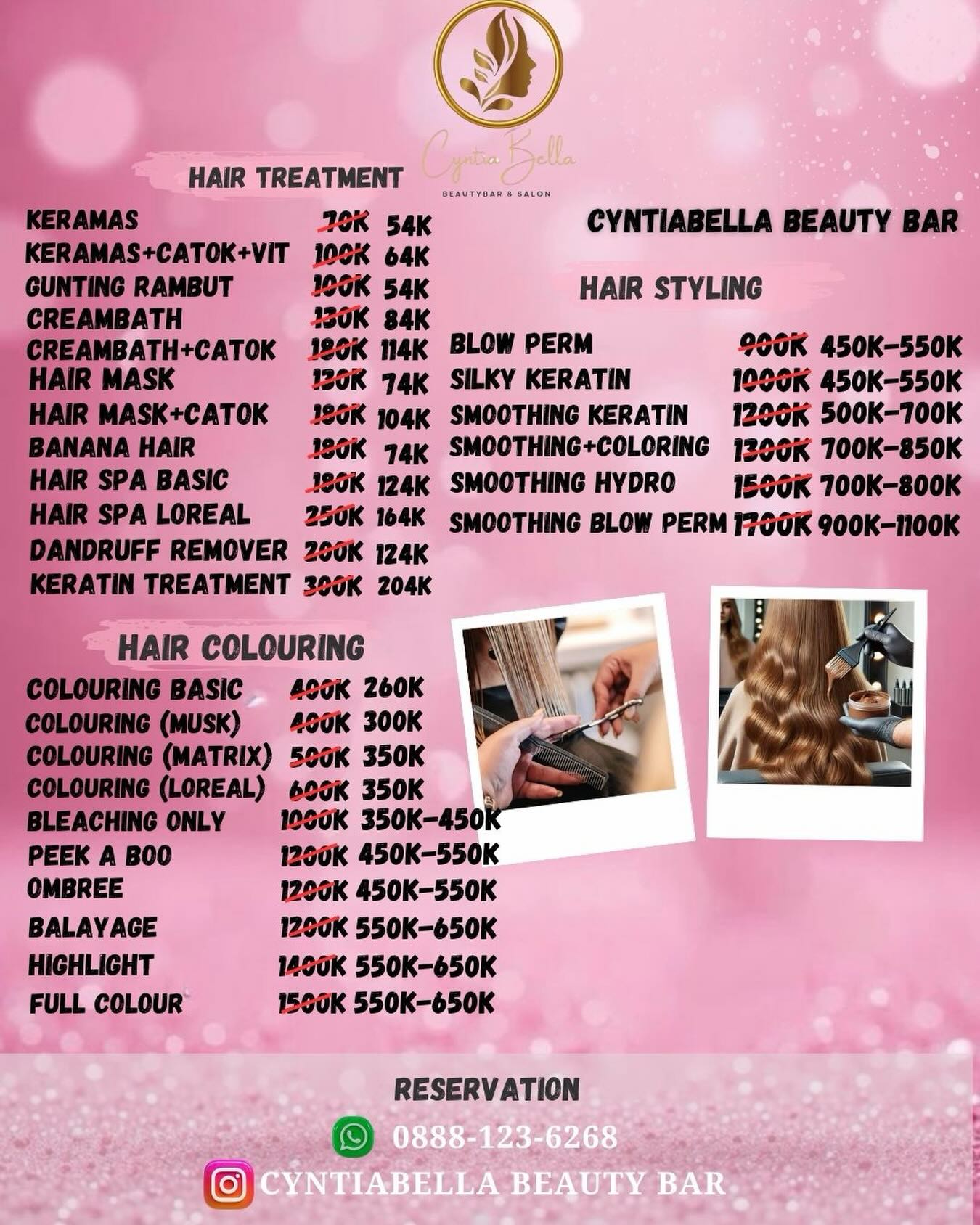 cyntiabellabeautybar Facebook ad