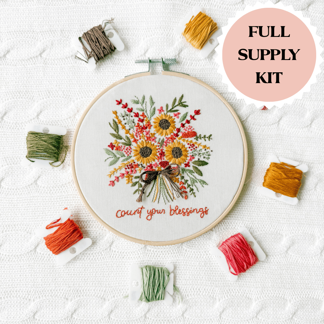 EllyandGrace Facebook ad: Stitch Peace Into Your Day
