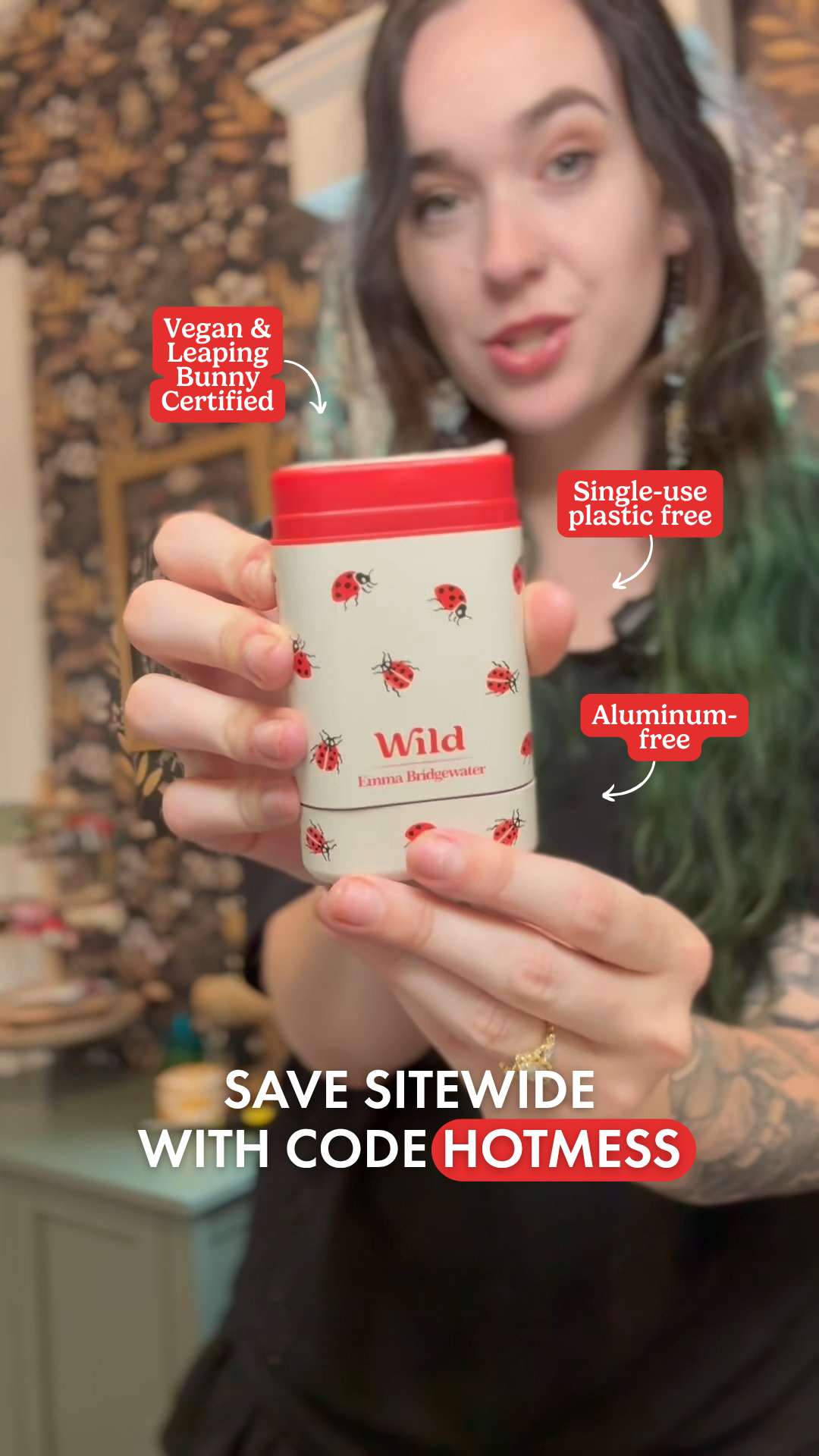 Wild Facebook ad: Get 20% off all Wild products with code HOTMESS