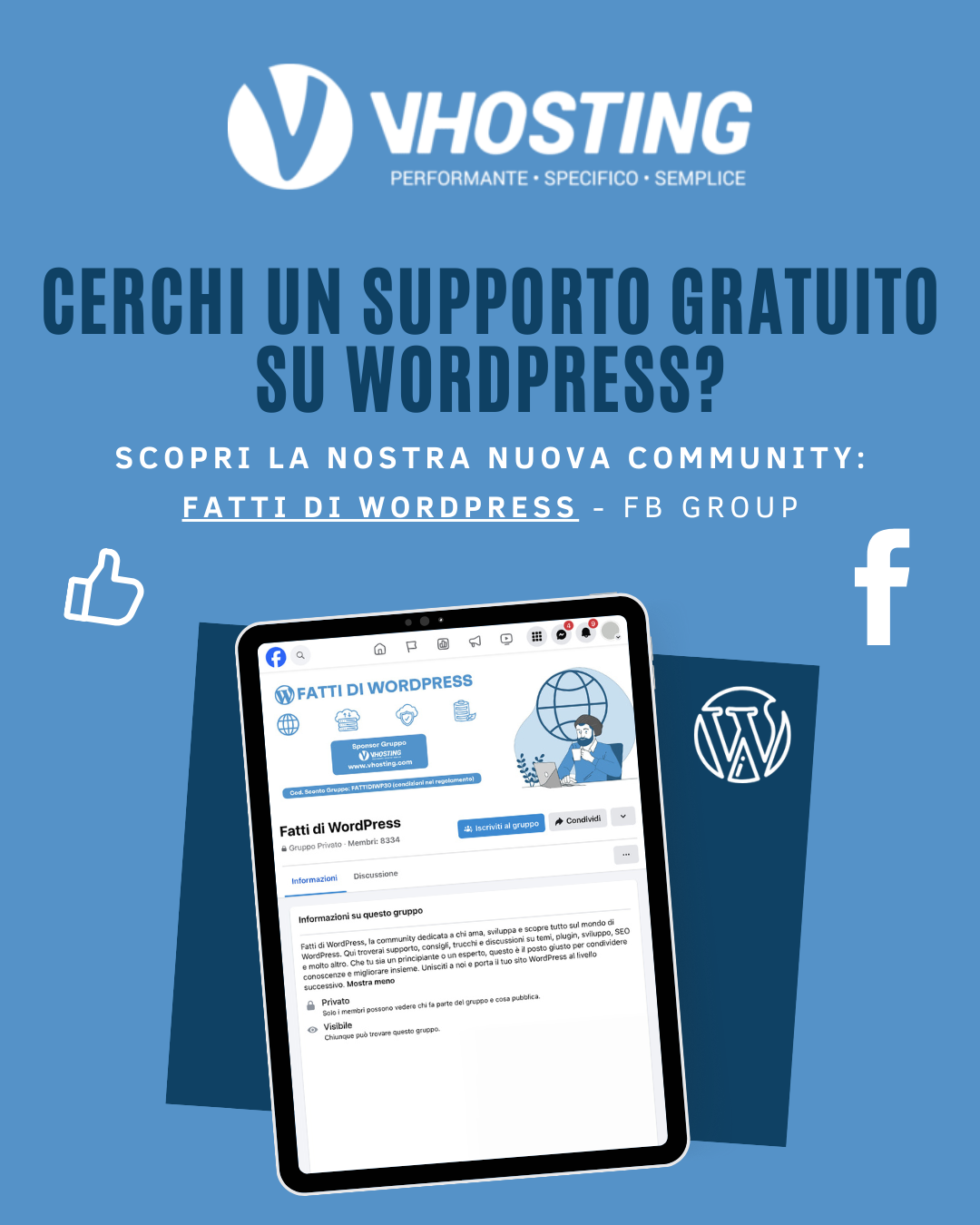 VHosting Solution Facebook ad