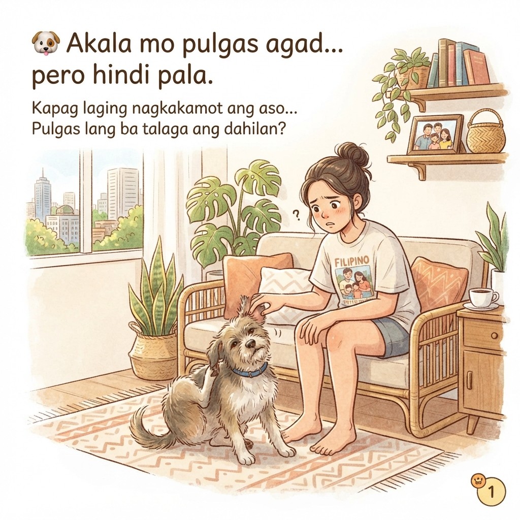 PJ Hub Pet Supplies Facebook ad: Akala mo pulgas agad ang dahilan ng pangangati?