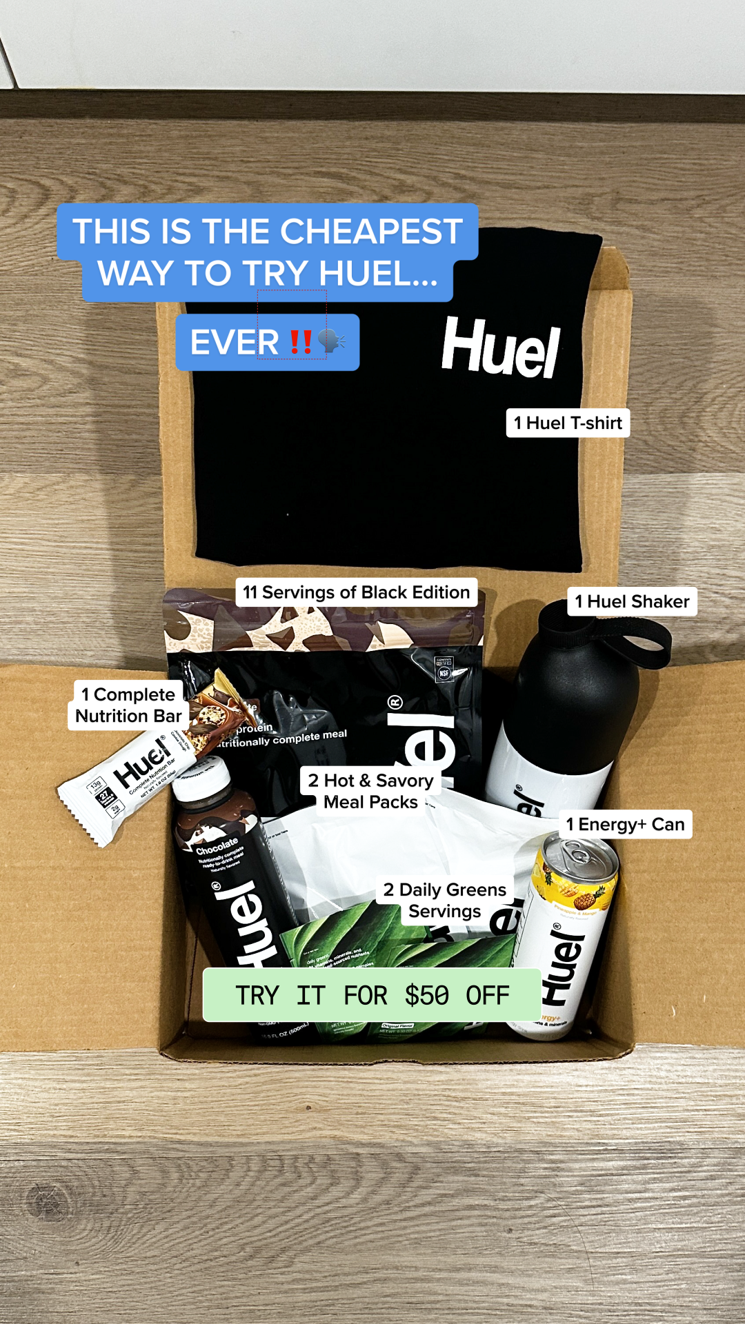 Huel Facebook ad