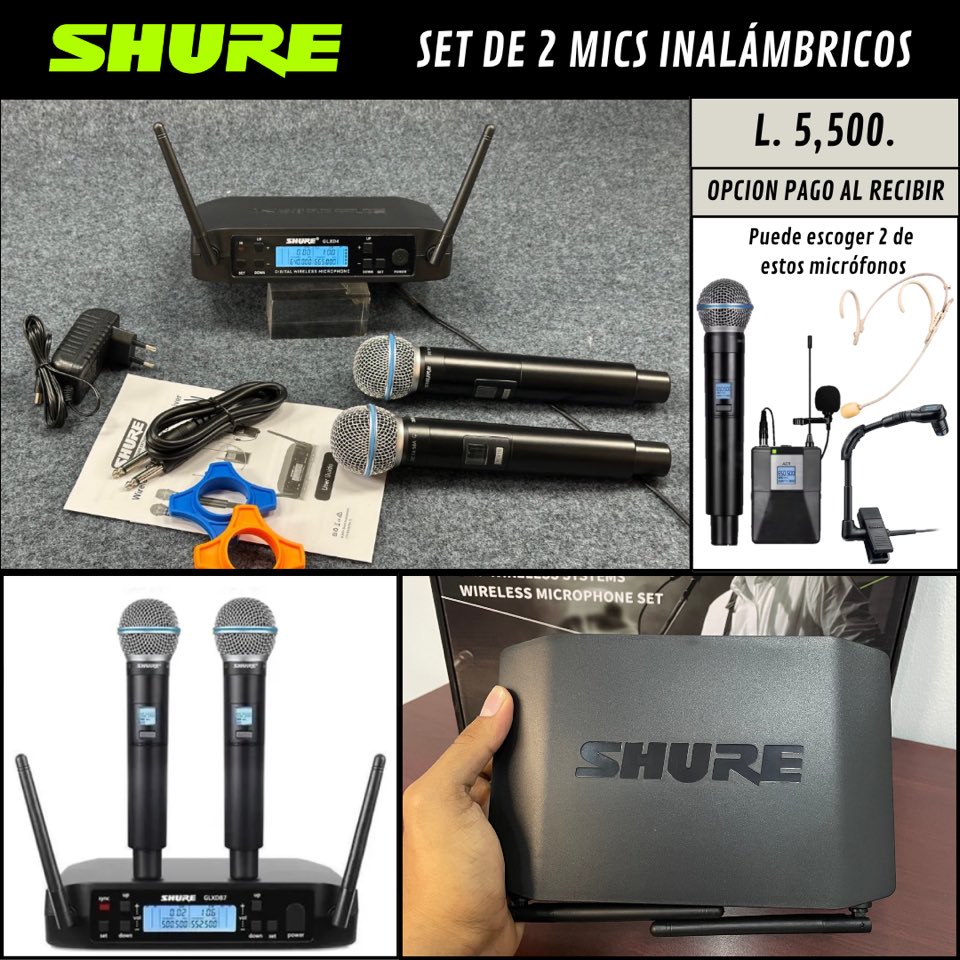 Todo Para Músicos Tienda Facebook ad: Set de 2 Micrófonos Inalámbricos