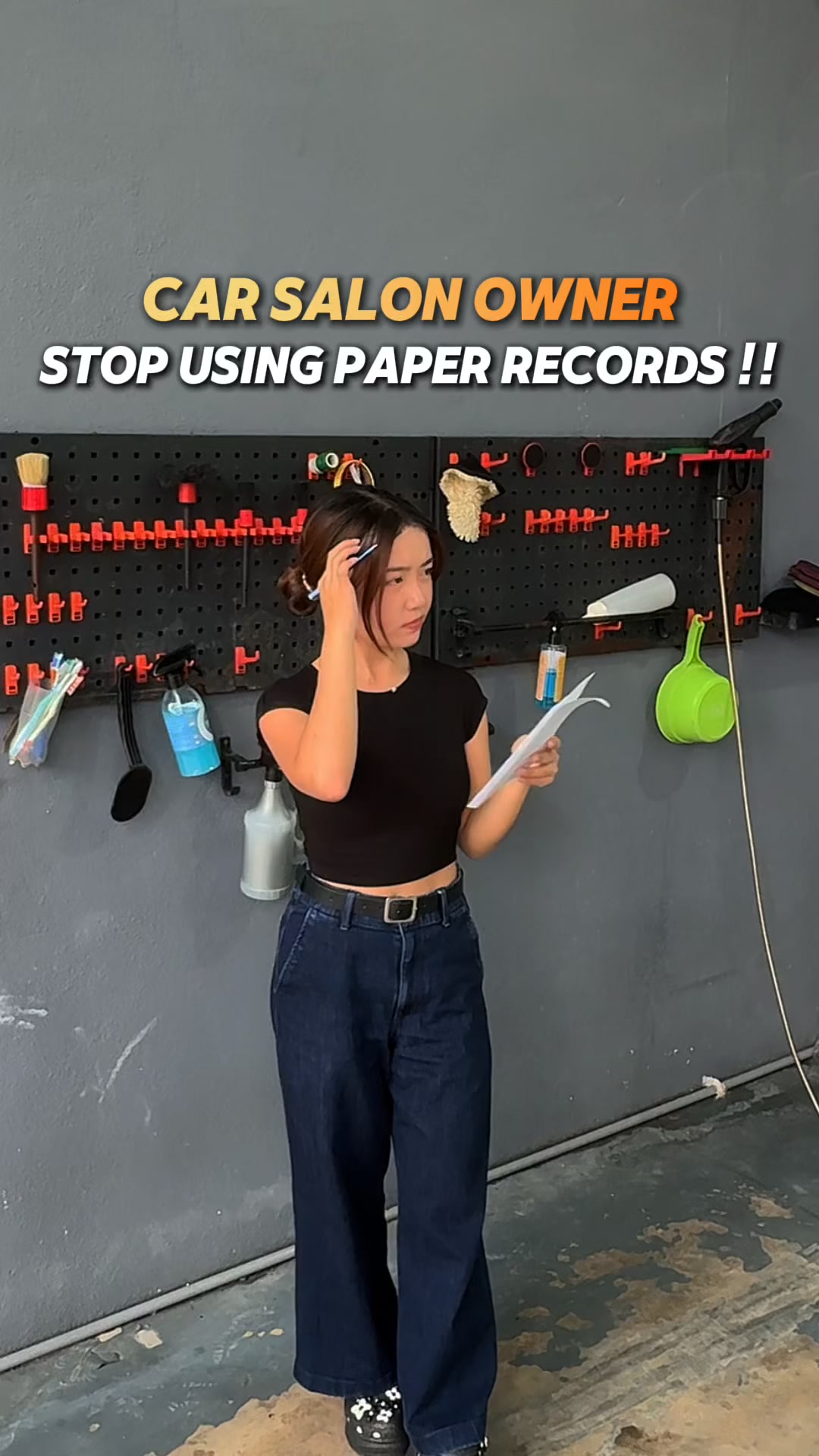 Tunai - Car Salon POS Facebook ad: Stop Using Paper！Upgrade From RM3+/Day