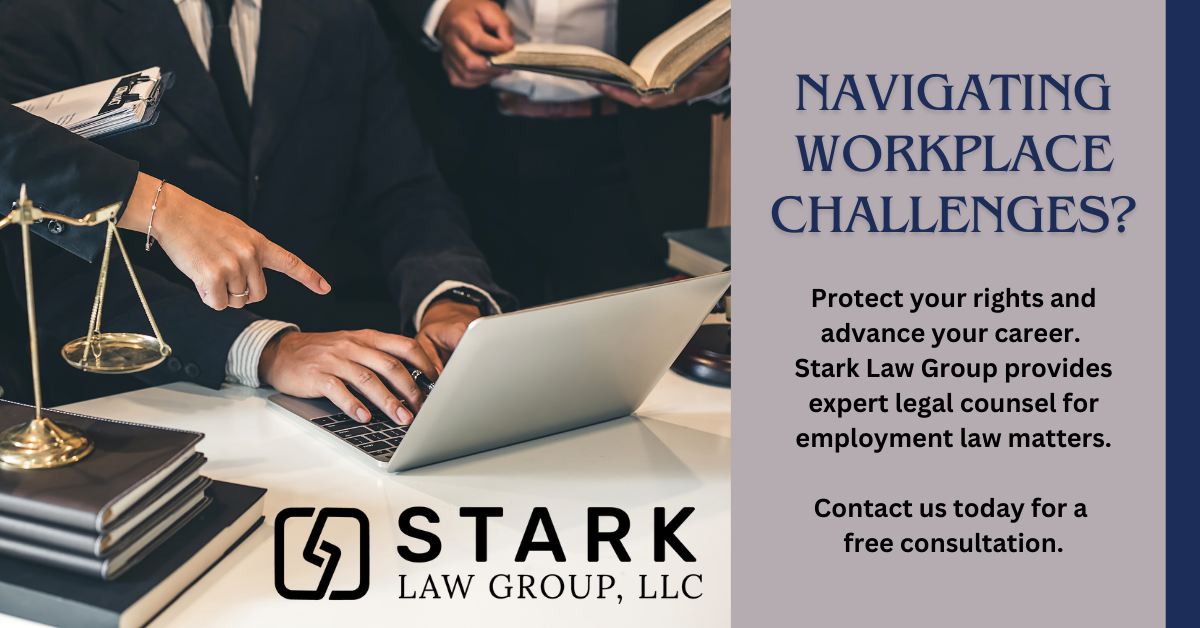 Stark Law Group, LLC Facebook ad: Protect Your Rights, Advance Your Future