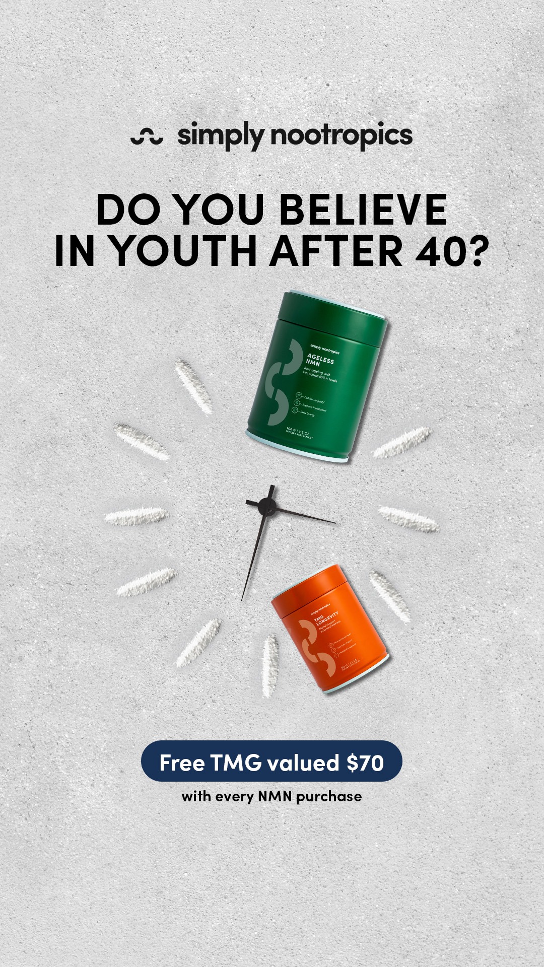 Simply Nootropics Facebook ad