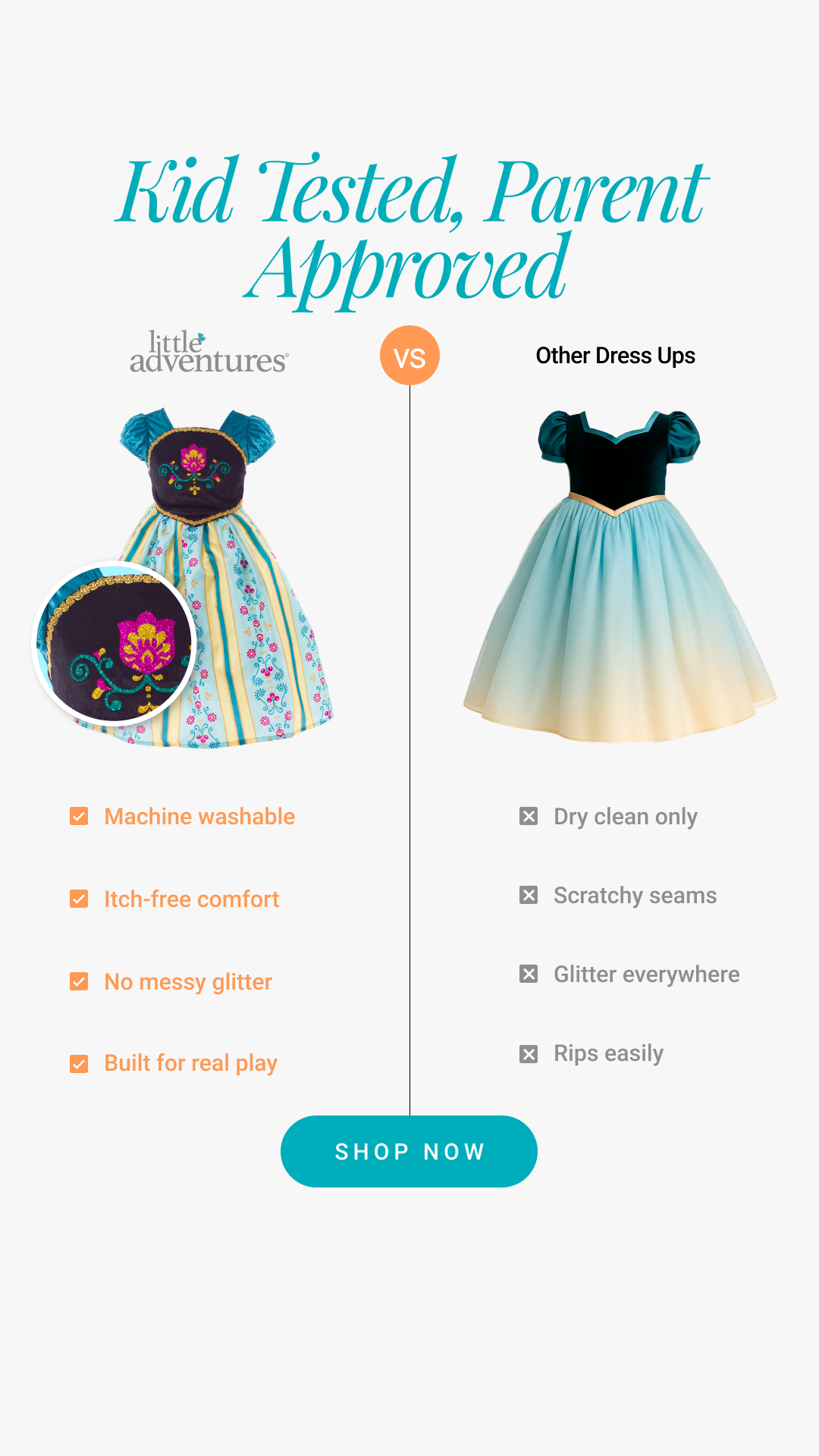 Little Adventures Dress Ups Facebook ad