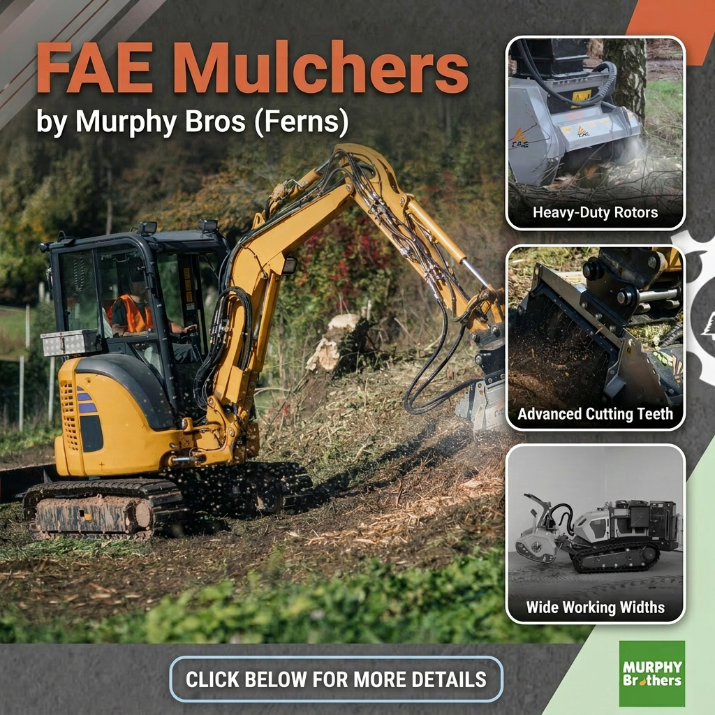 Murphy Bros Ferns Ltd Facebook ad: FAE Hydraulic Mulchers