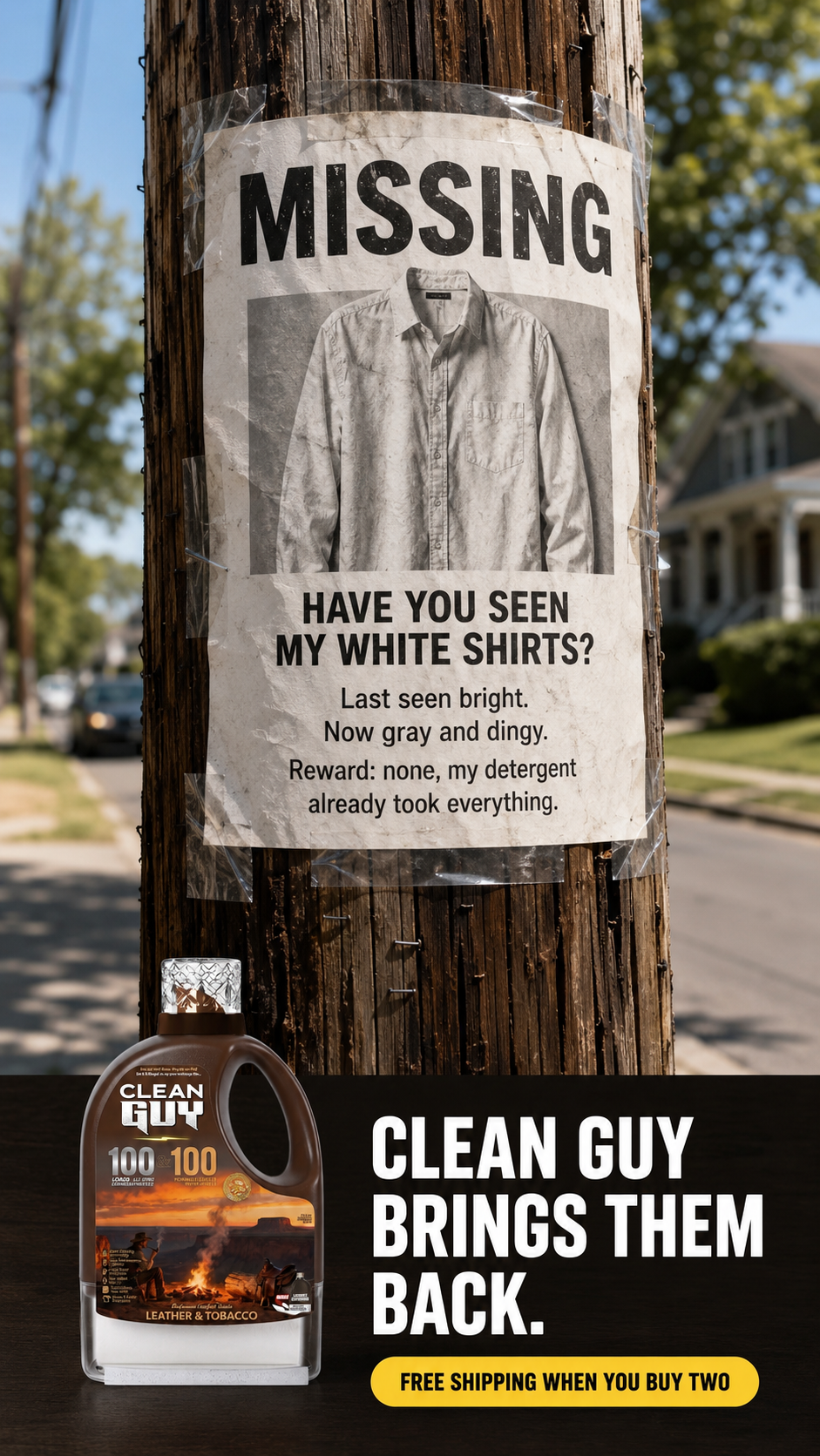 Clean Guy Facebook ad