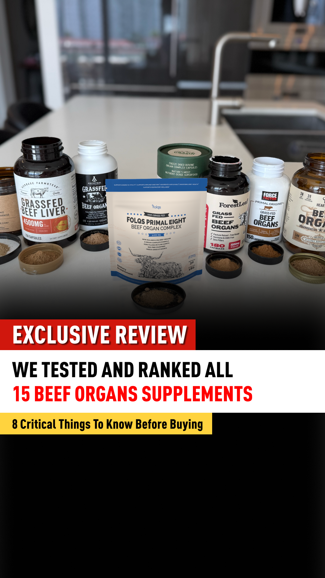 Beef Organ Guide Facebook ad: We Tested & Ranked All 15 Beef Organs