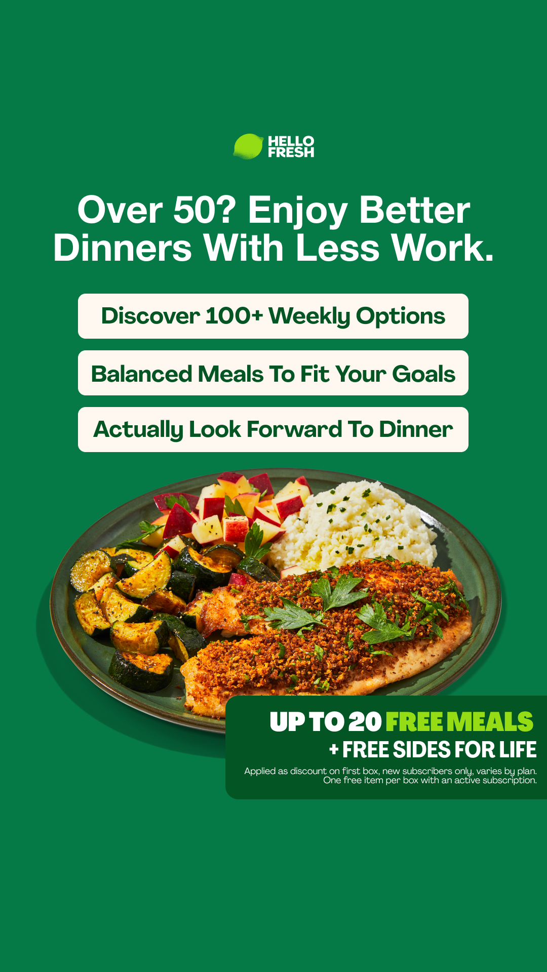 HelloFresh Facebook ad