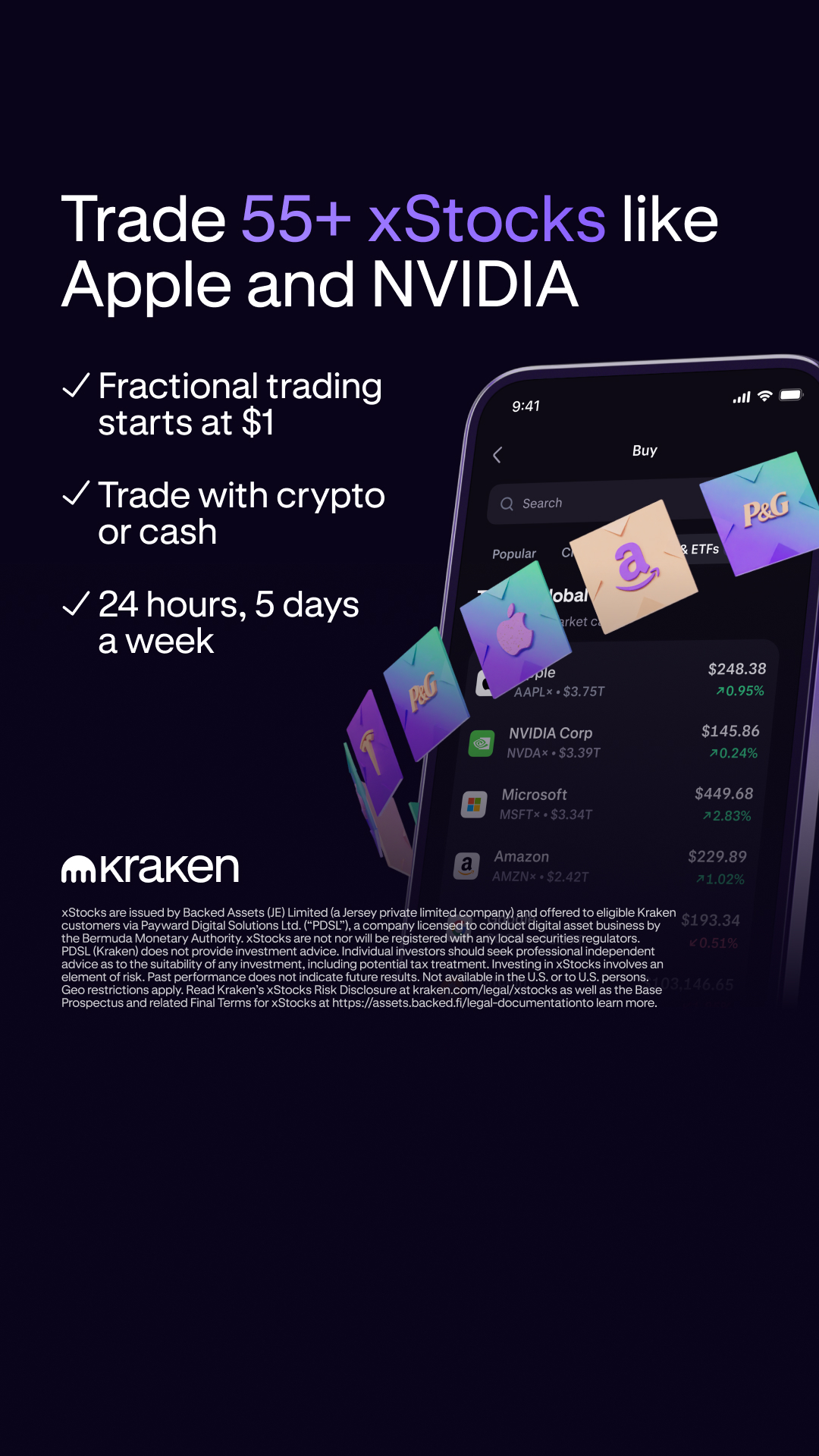 Kraken Digital Asset Exchange Facebook ad
