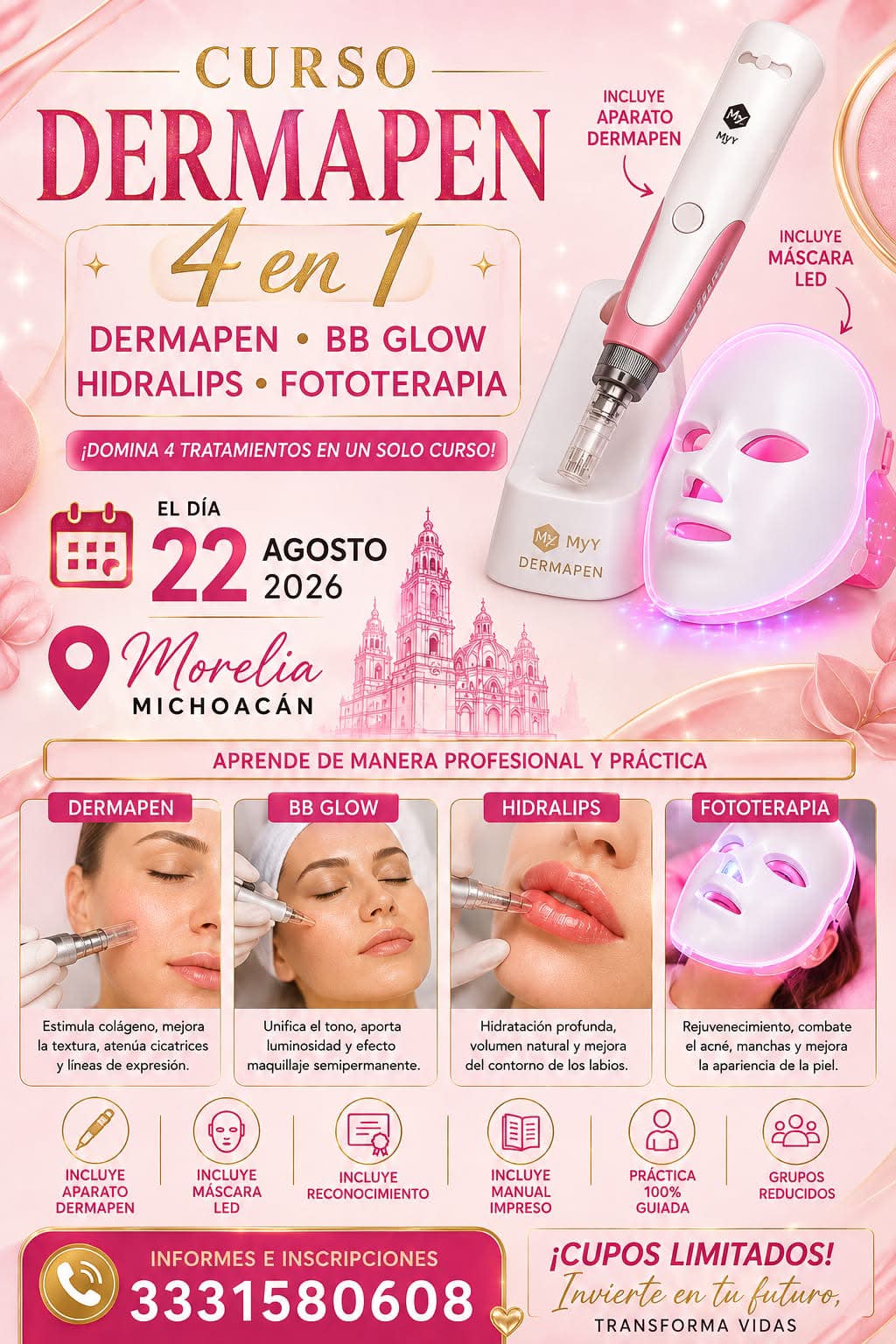 A & E Academy Facebook ad: DERMAPEN & BB GLOW 4 en 1