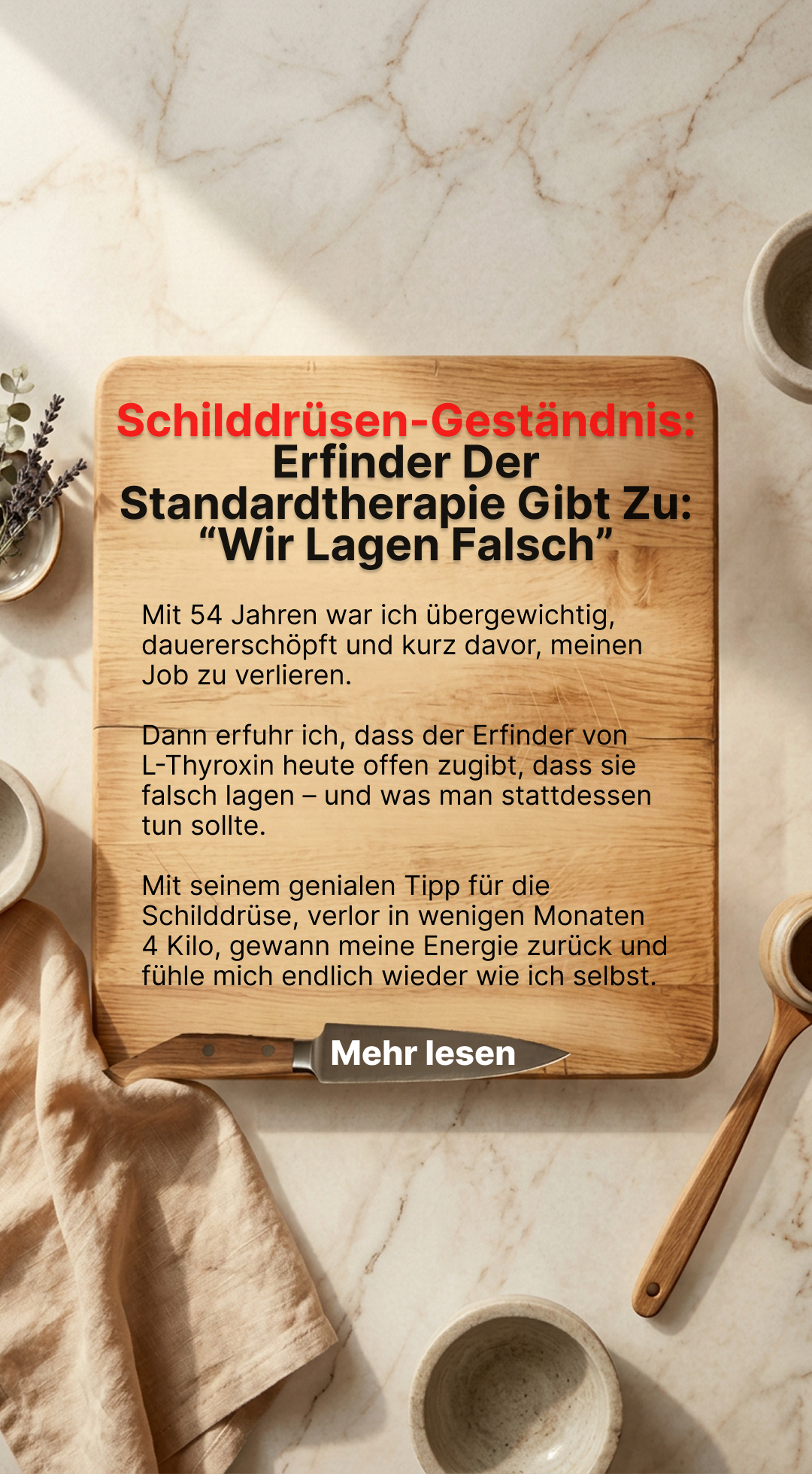 Mission Schilddrüse Facebook ad