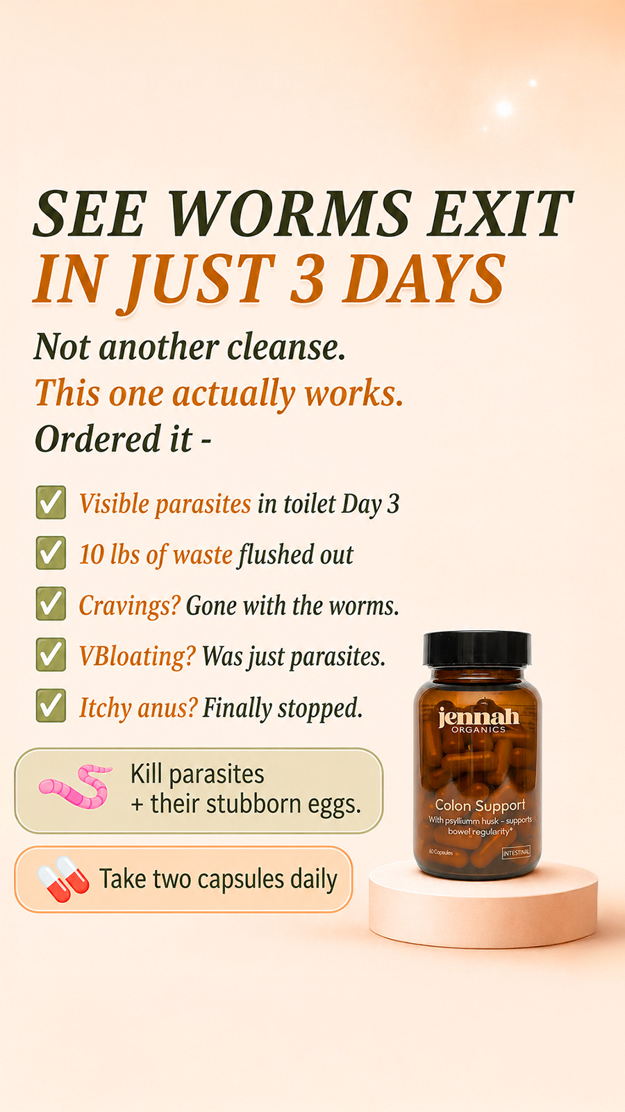 Jennah Organics Facebook ad