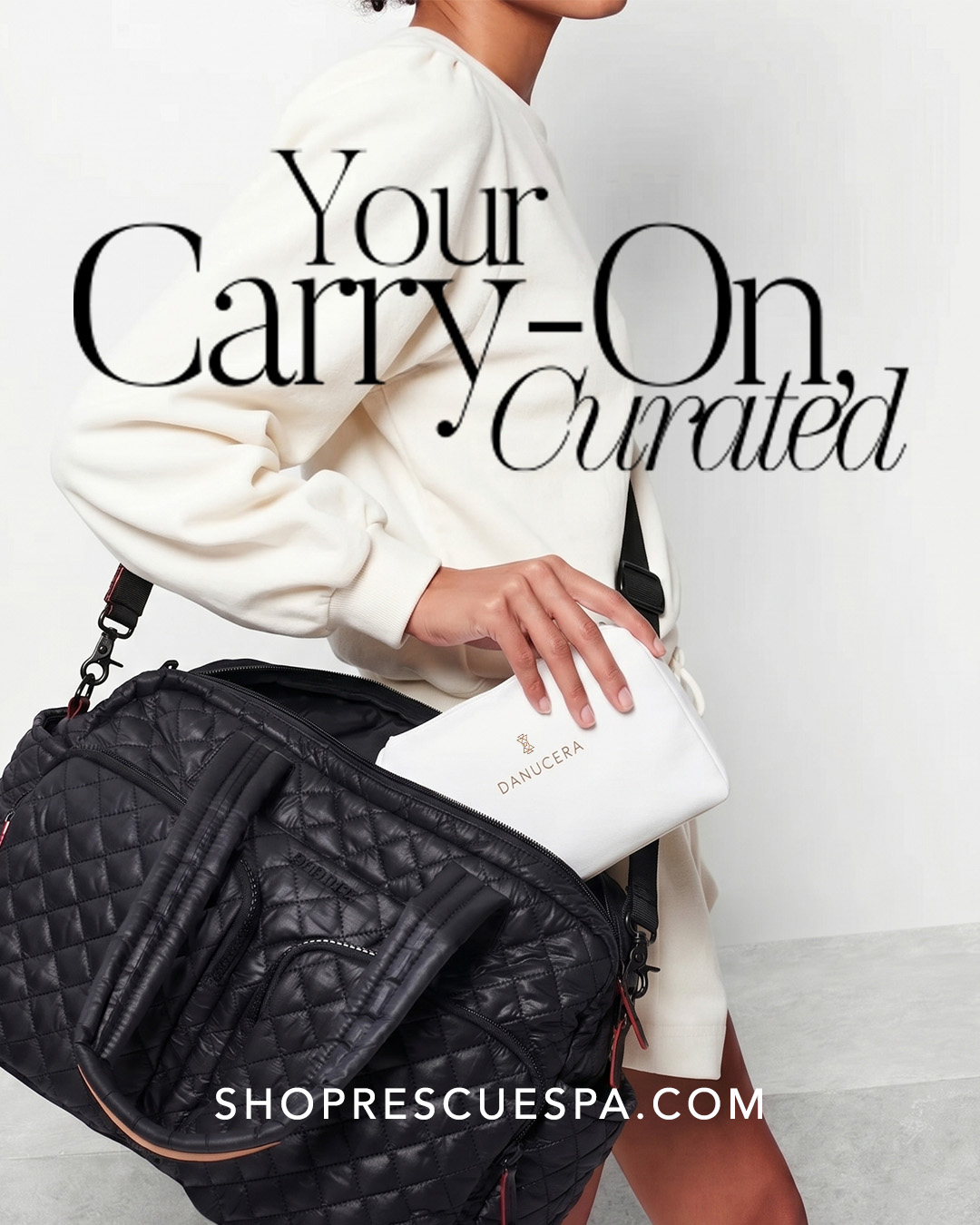 Rescue Spa Facebook ad: Ditch the ordinary, grab your bag and go!