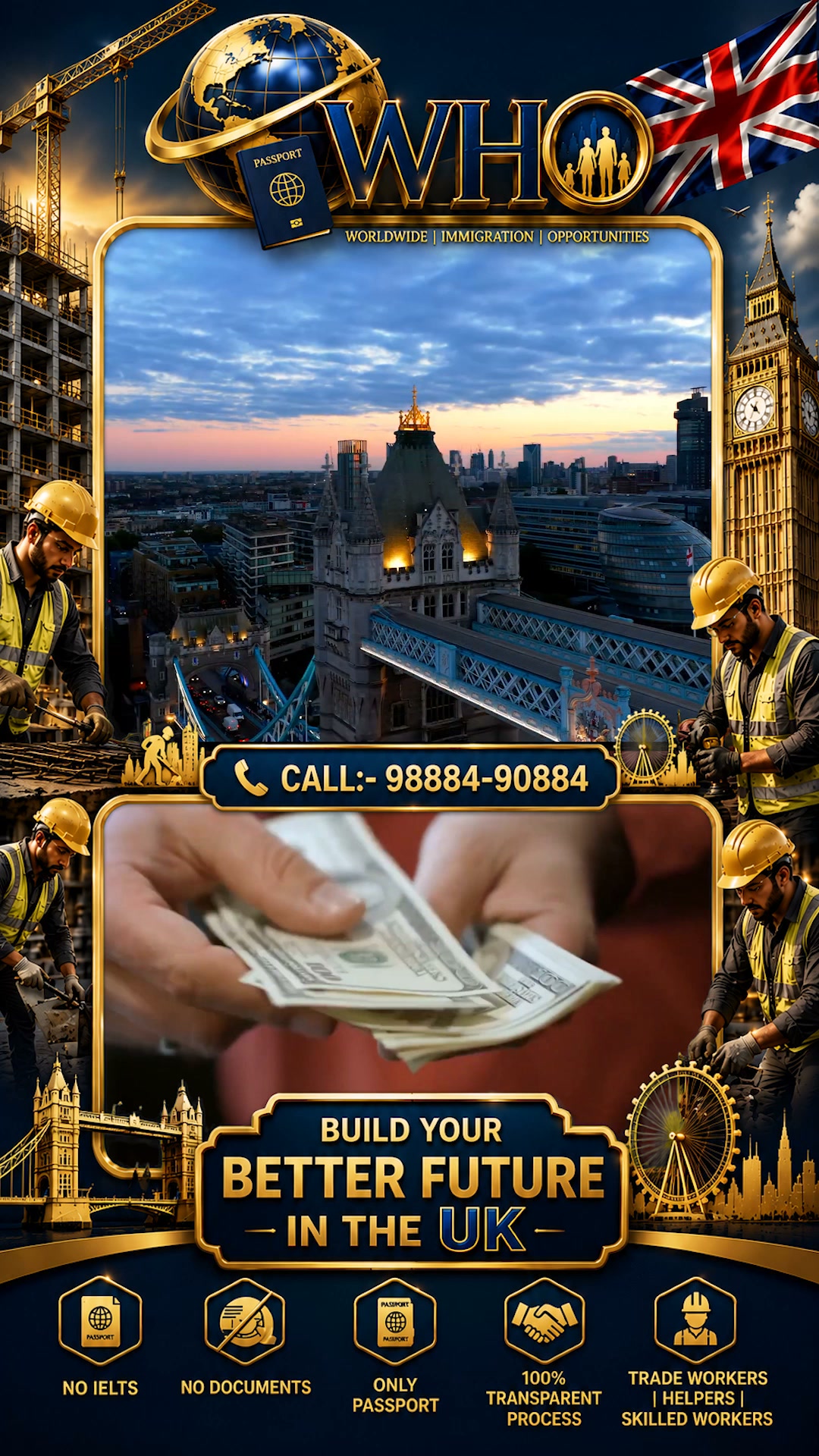 WHO IMMI Expert Facebook ad: UK WORK VISA, CONSTRUCTION TRADE WORKERS & HELPERS