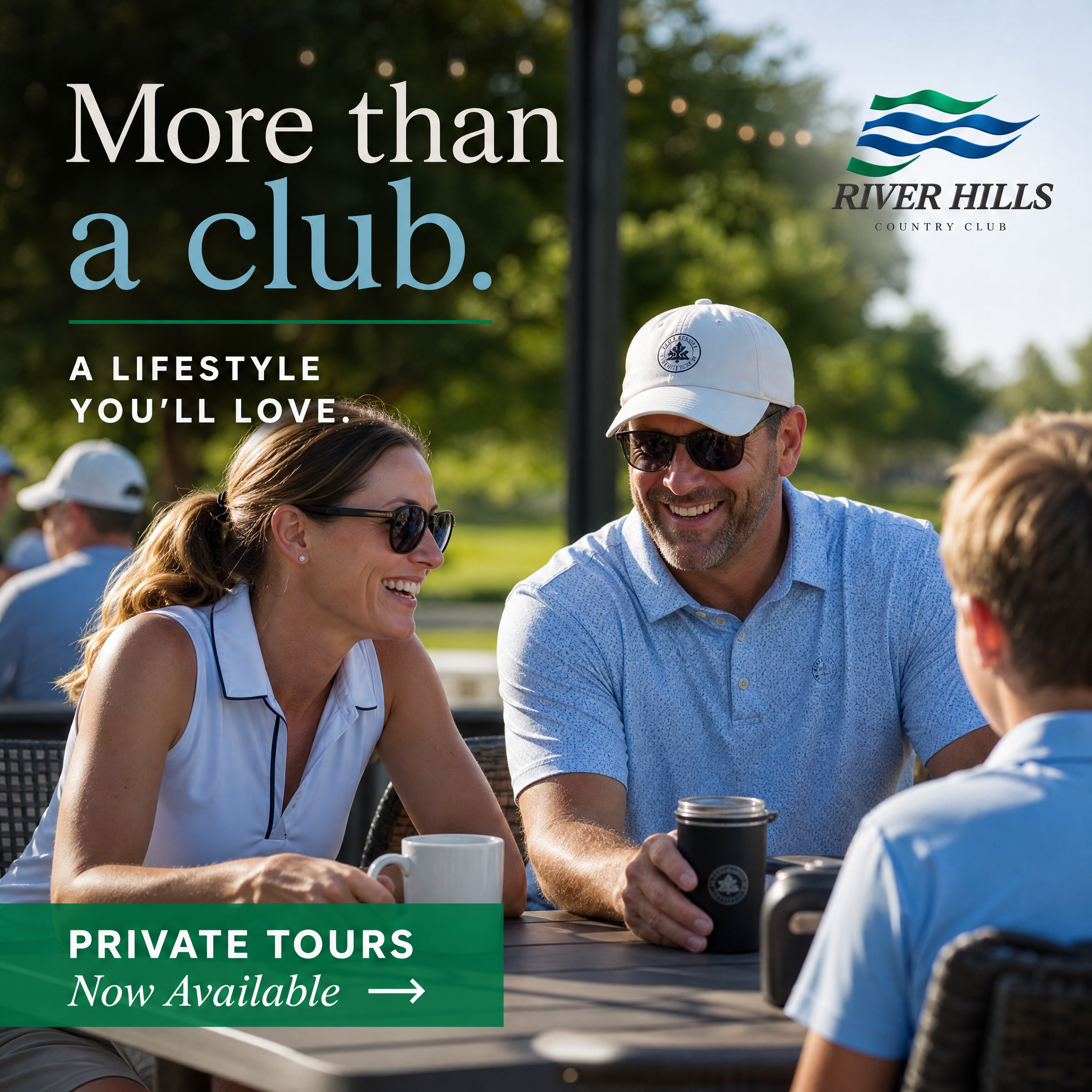River Hills Country Club Facebook ad: Experience Luxury Private Country Club Living