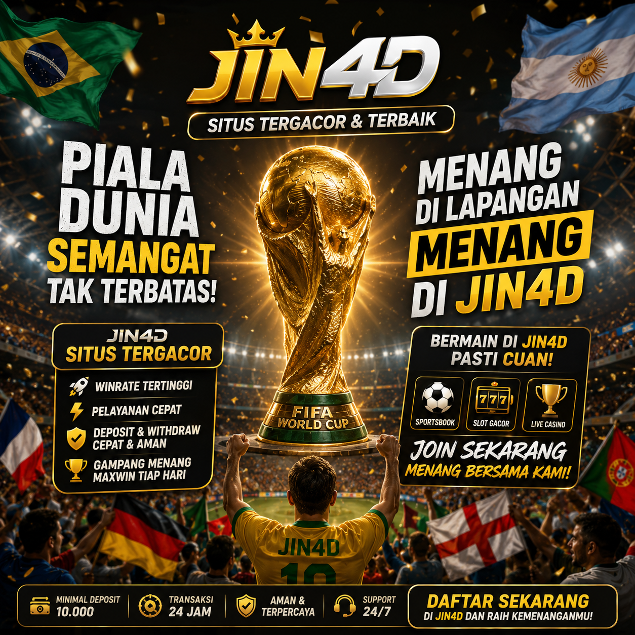 Return to Player JIN4D Facebook ad from Jul 15, 2026