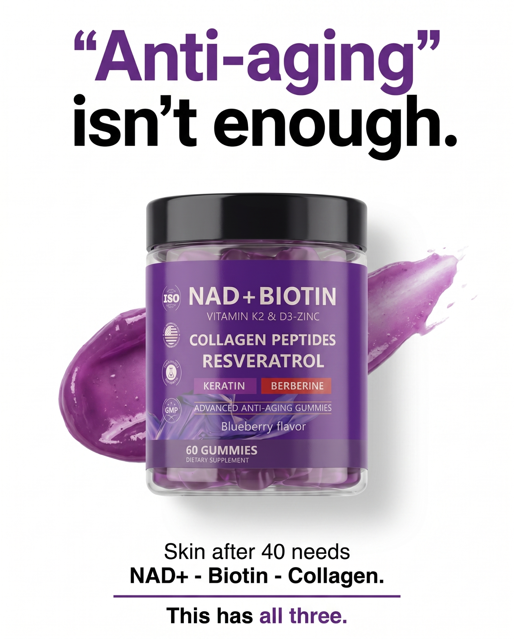 LolaHealth Facebook ad: Korea's #1 Anti-Aging Supplement