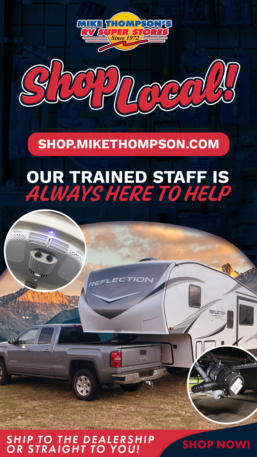Mike Thompsons RV Super Stores Facebook ad from Jul 9, 2026