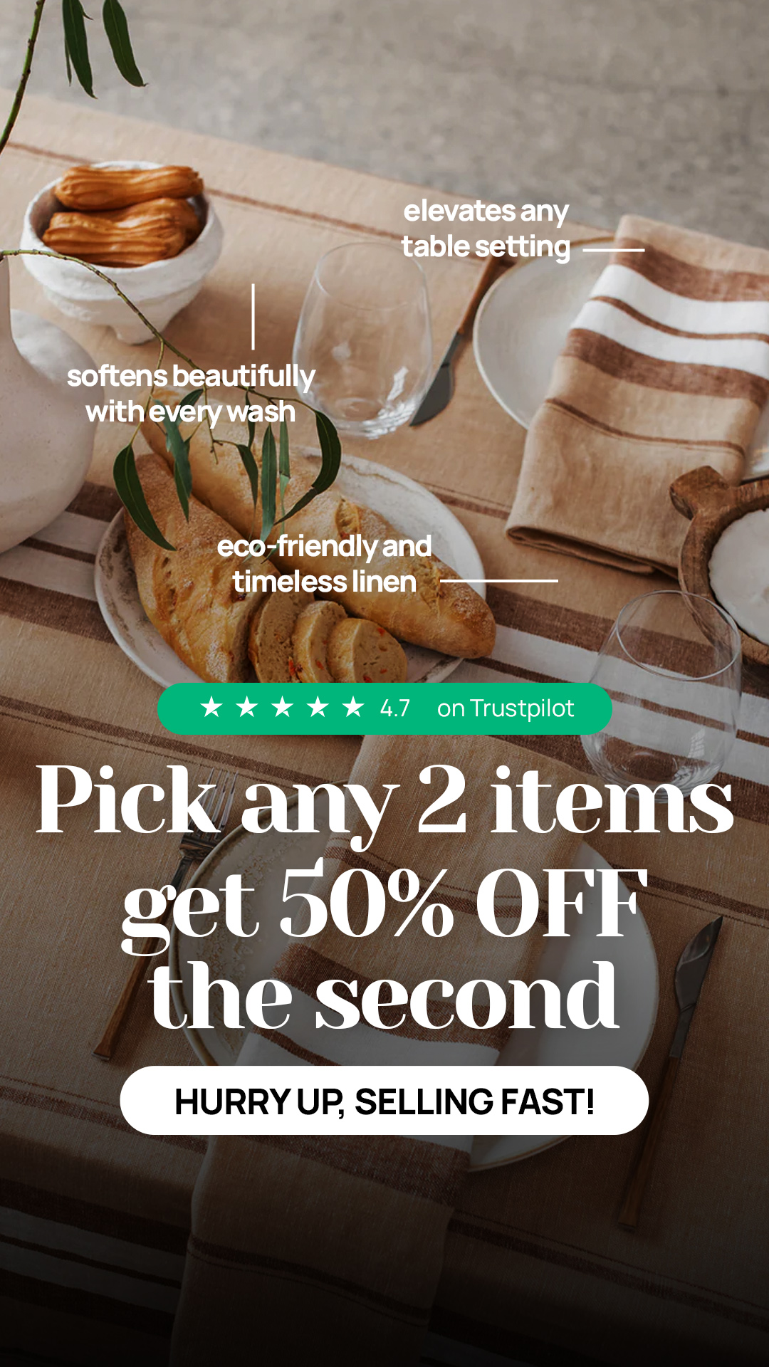 MagicLinen Facebook ad