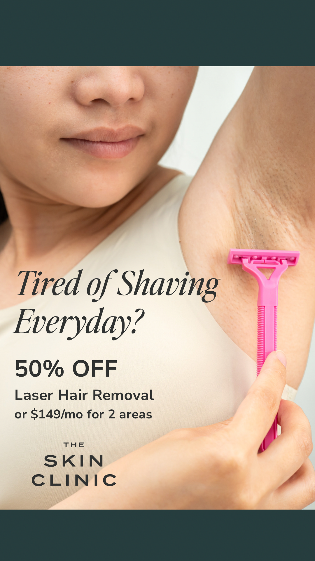 The Skin Clinic-Aesthetics + Wellness Facebook ad