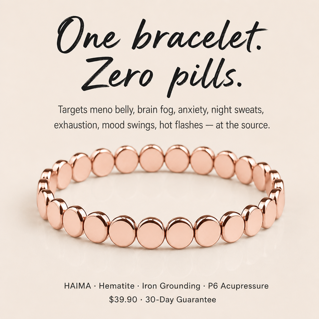 Haima Facebook ad: Haima Hematite Bracelet | Your Natural Menopause Solution