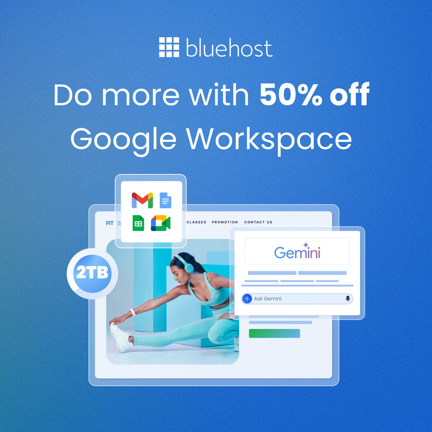 Bluehost Facebook ad