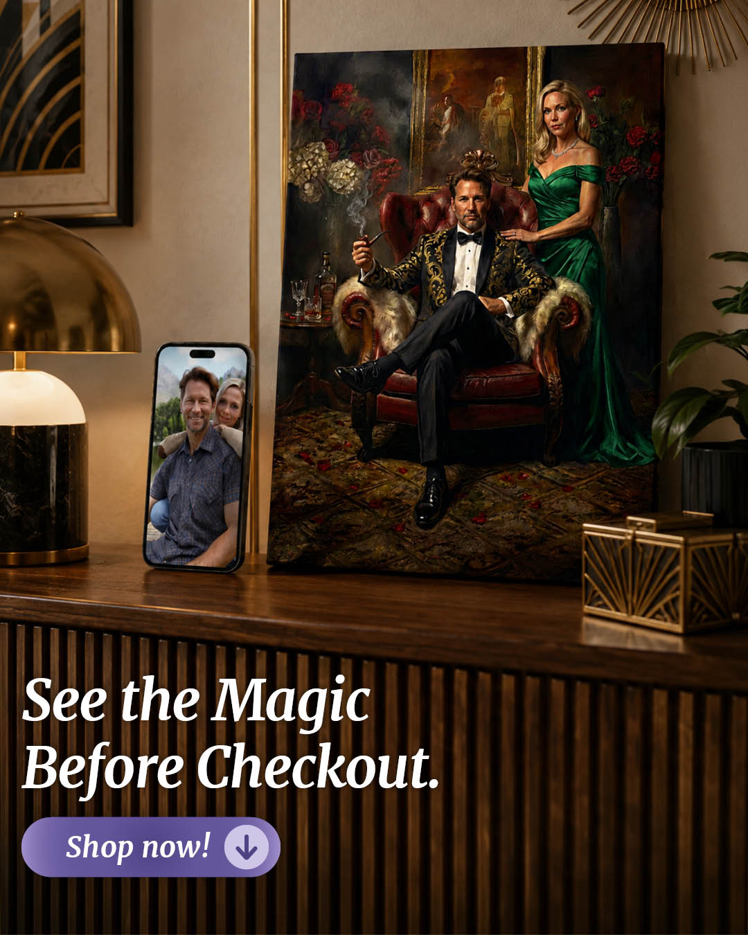Turn Me Royal Facebook ad