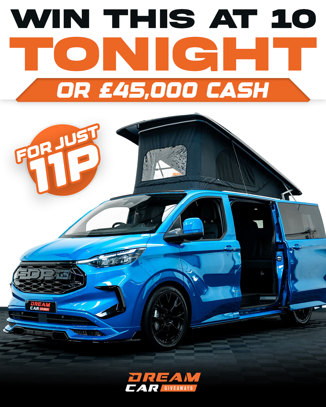 Dream Car Giveaways Facebook ad
