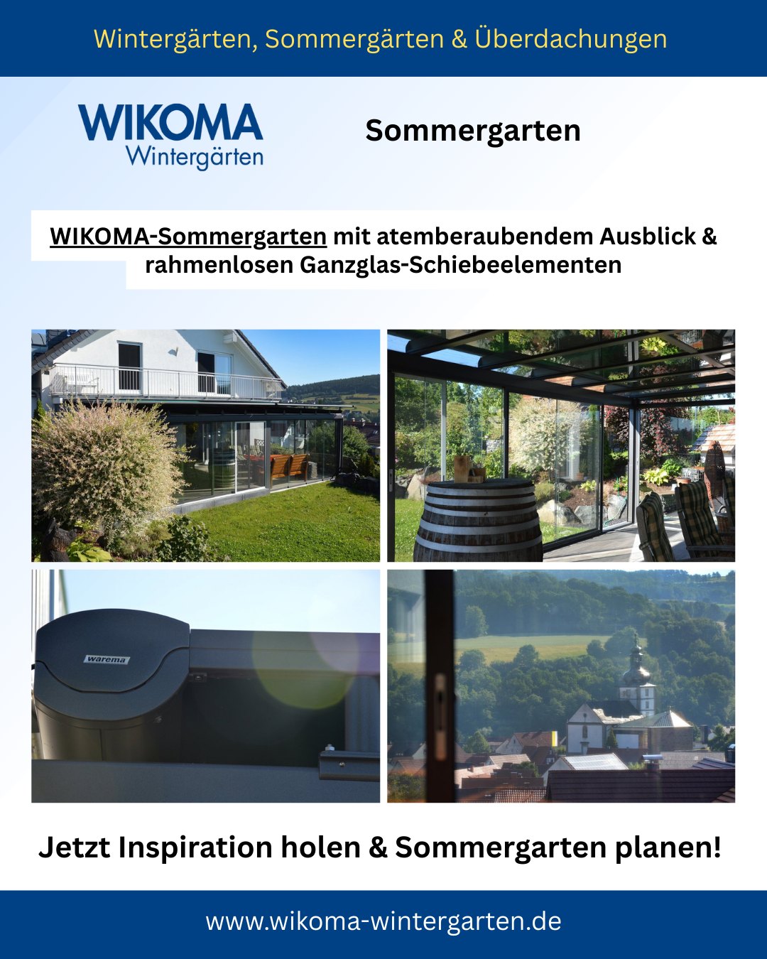 Wikoma Wintergärten Facebook ad: Wintergarten Konfigurator - WIKOMA-Wintergärten