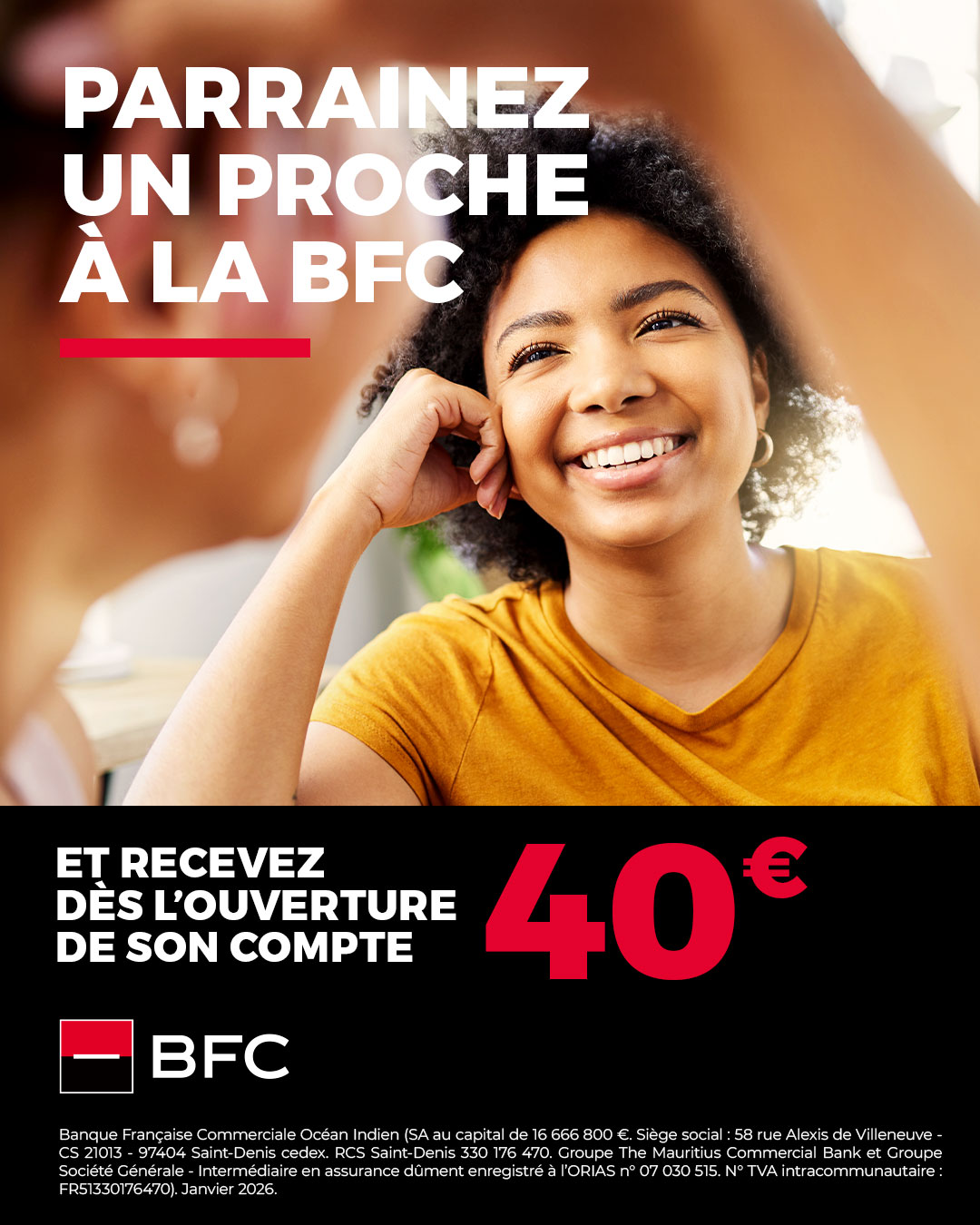 BFC Facebook ad: Parrainez un proche et recevez 40 € crédités…