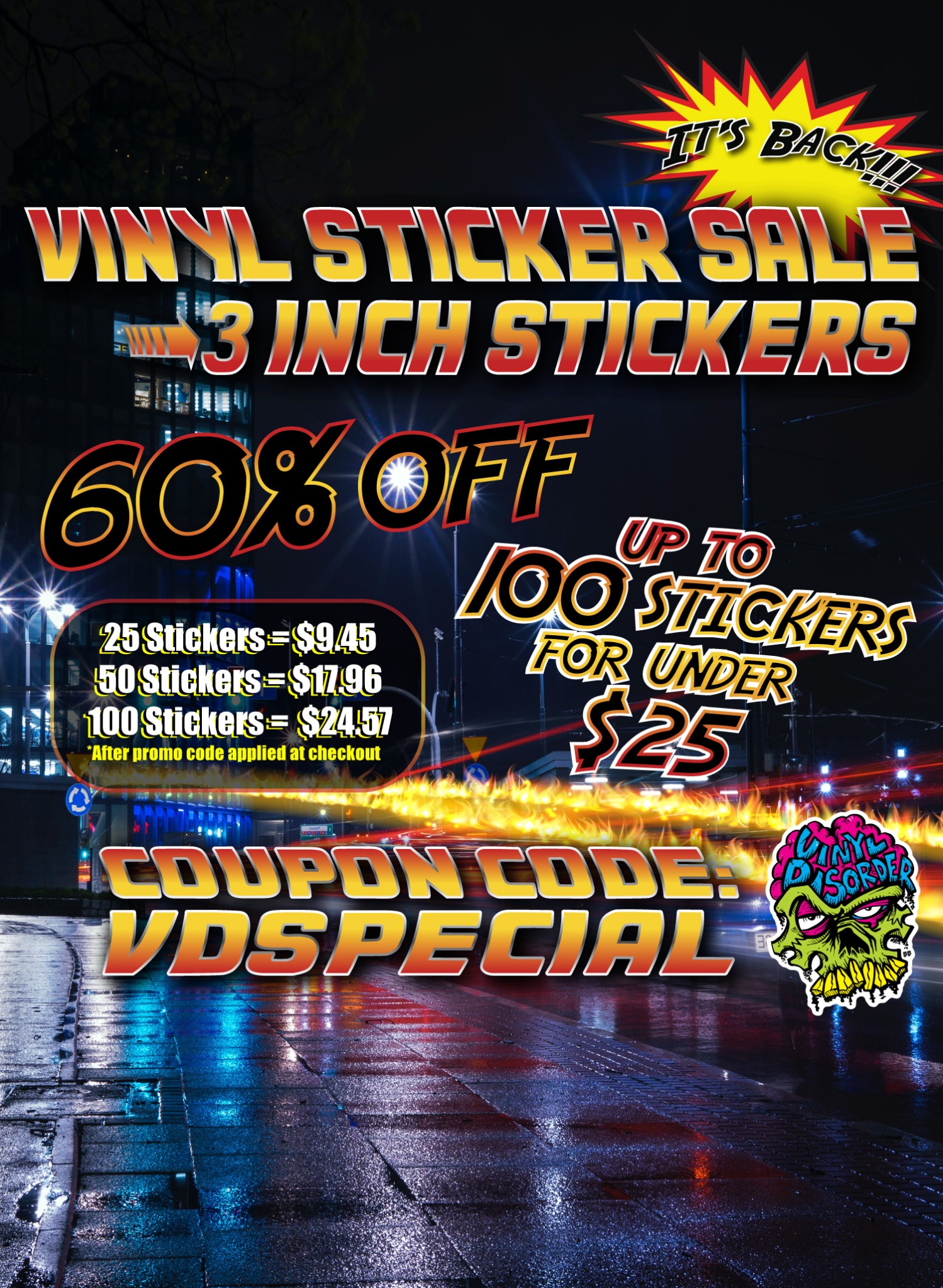 Vinyl Disorder Facebook ad