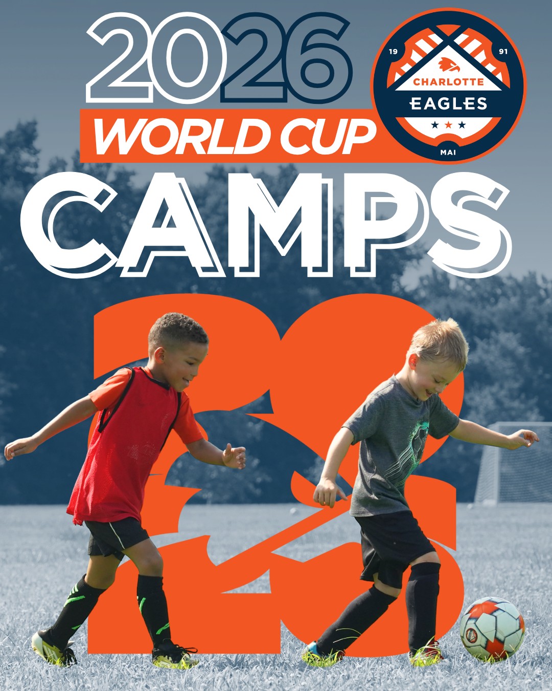 Charlotte Eagles Soccer Club Facebook ad: Summer on your mind?