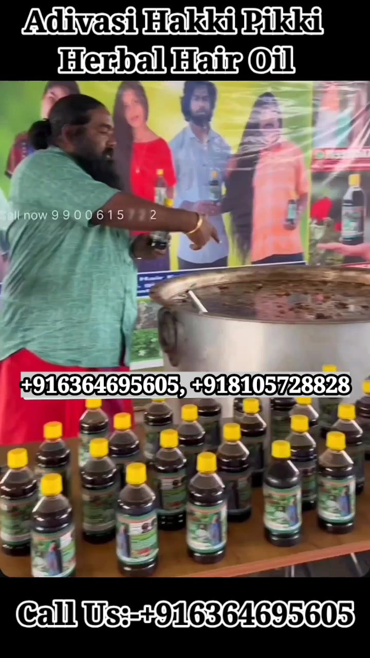 Hakki Pikki Adivasi Karnataka Herbal Hair Oil Facebook ad: No Chemicals. No Side Effects. Just Real Results. 100%…