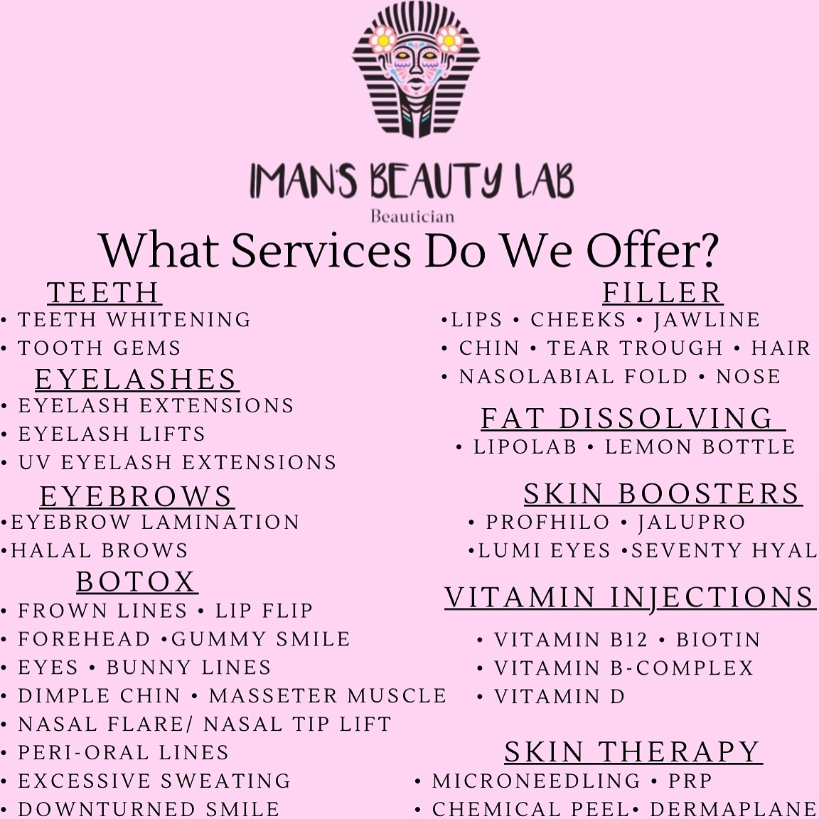 imansbeautylab Facebook ad: At Iman’s Beauty Lab, we offer a wide…